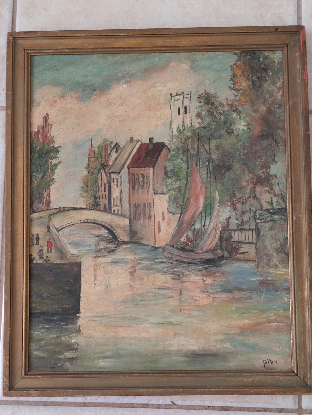 Vintage Oil Painting Signed By Artist Giltner